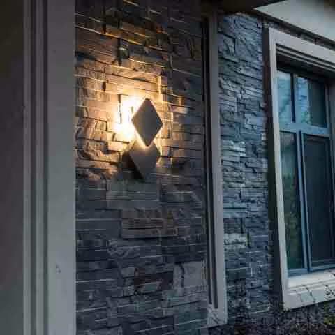 LED's Light wandlamp BERLIJN buitenwandlamp: Modern, verstelbaar vierkant design, IP44 weerbestendig.