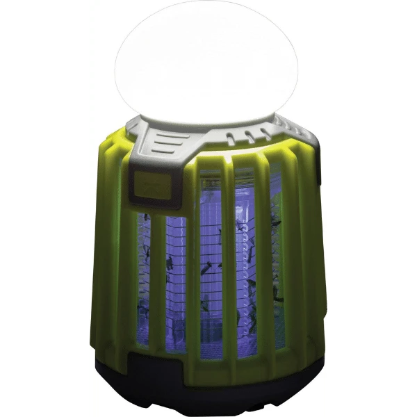 Dörr Anti-Muggen Campinglamp MX-9: UV-licht insectenval met felle bovenlamp, effectieve muggendoder voor op de camping
