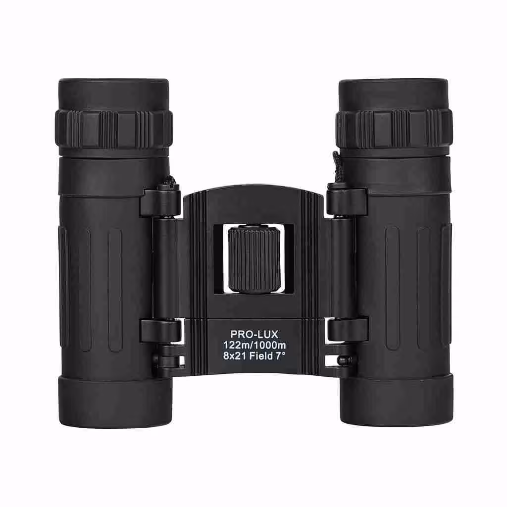 Dorr Prolux 8x21 compacte verrekijker: 8x21 vergroting, 7° gezichtsveld, ideaal voor reizen en buitenactiviteiten.