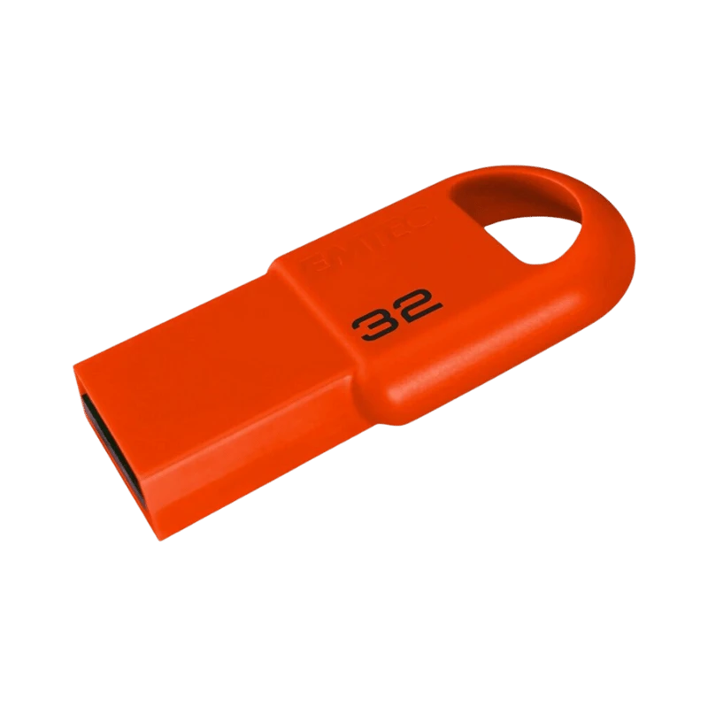 Emtec 32GB USB 2.0-flashdrive: rood, mini-stickontwerp