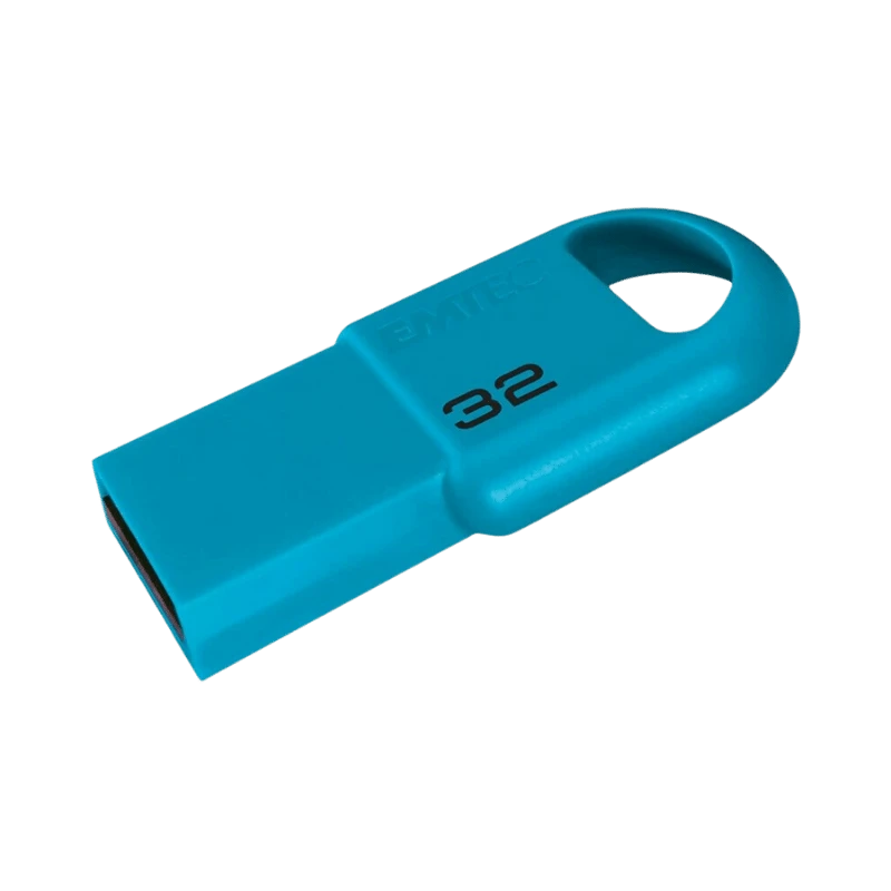 Emtec 32GB USB 2.0-flashdrive, blauw