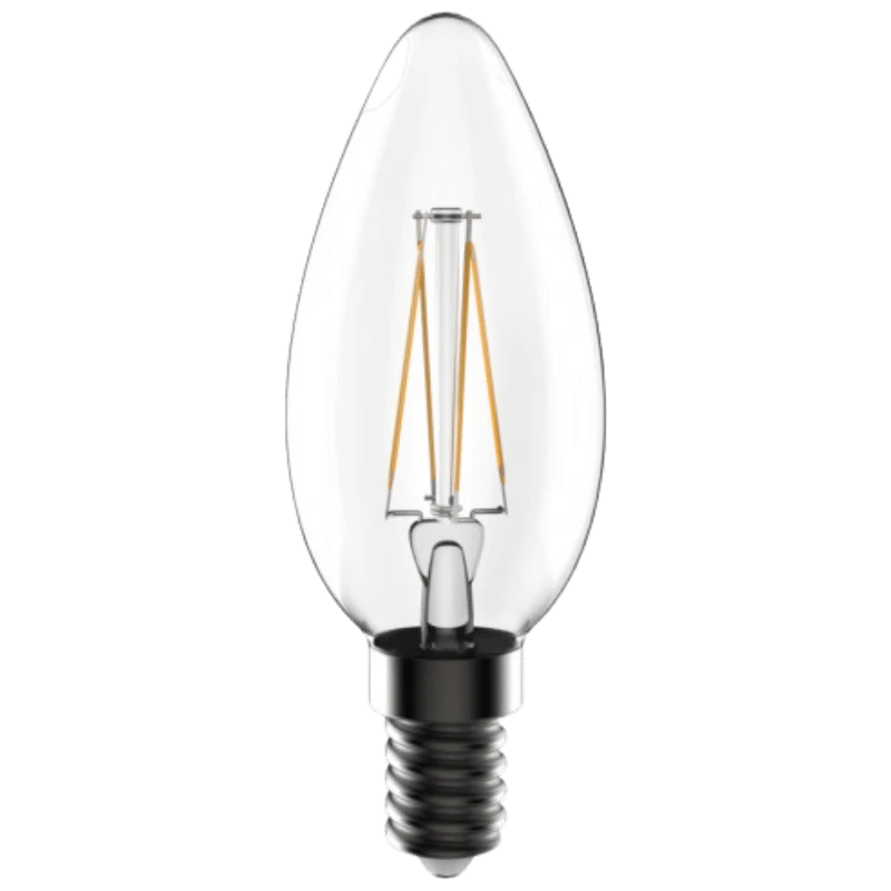 LED E14 kaarsgloeilamp: 4W, 2700K warmwit licht, energiezuinig.