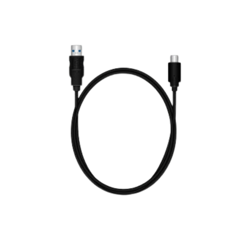 MediaRange MRCS160 USB-C naar USB-A kabel (1,2 m), zwart. USB 3.2 Gen 1 gegevensoverdrachtkabel.