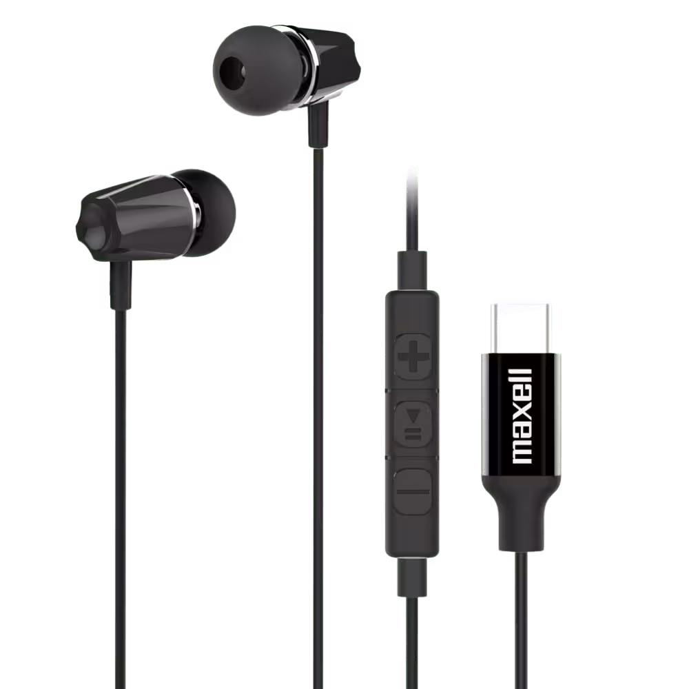 Maxell Colts+ Type-C oordopjes met inline controller en microfoon voor gesprekken