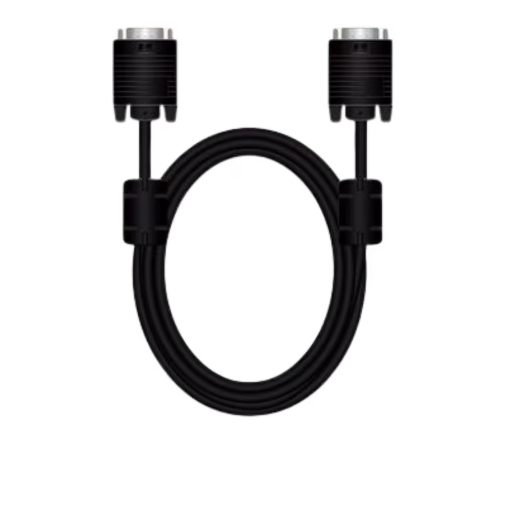 MediaRange SVGA monitorkabel, 1,8 m, zwart, met twee DB15-connectoren