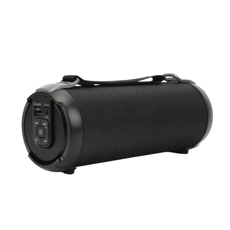 LEDWOOD LD-ACCESS100-BT-BLK draagbare Bluetooth-luidspreker: 90 W zwarte draadloze luidspreker met handvat, USB-, microSD- en AUX-ingang.